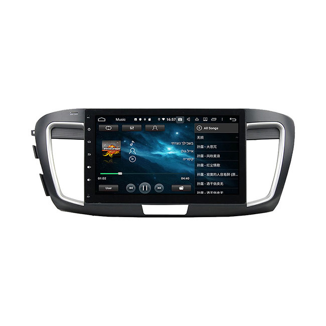 2 Din android head unit honda accord 1024*600 gps navigation systems 10.1 inch